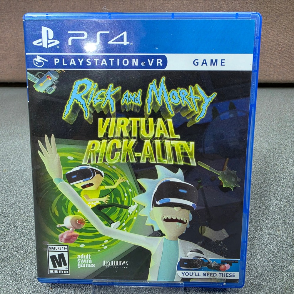 Rick and Morty‎ Virtual Rick-ality PS4 PlayStation VR Game Excellent PSVR